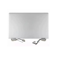 A silver HP EliteBook X360 1030 G2 13.3" 1920x1080 Touch Screen & Assembly (31048-001) by HP, featuring cables and connectors at the bottom, viewed from the back—perfect for EliteBook screen replacement.