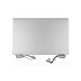 A silver HP EliteBook X360 1030 G2 13.3" 1920x1080 Touch Screen & Assembly (31048-001) by HP, featuring cables and connectors at the bottom, viewed from the back—perfect for EliteBook screen replacement.
