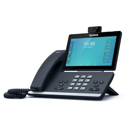 Yealink SIP-T58A 7" Android IP Phone Touchscreen Gigabit Wi-Fi Bluetooth Refurbished - Angled View