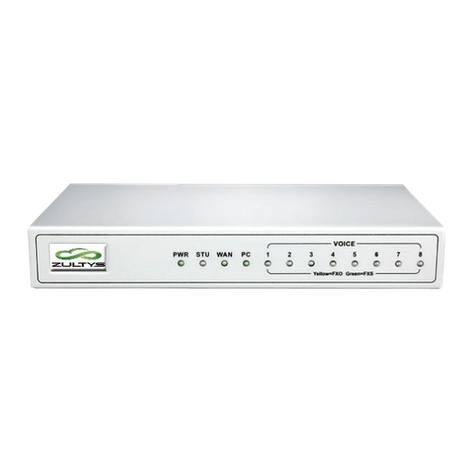 Zultys MG4 4-Port FXO Analog VoIP Gateway SIP PSTN Trunk PBX Integration
